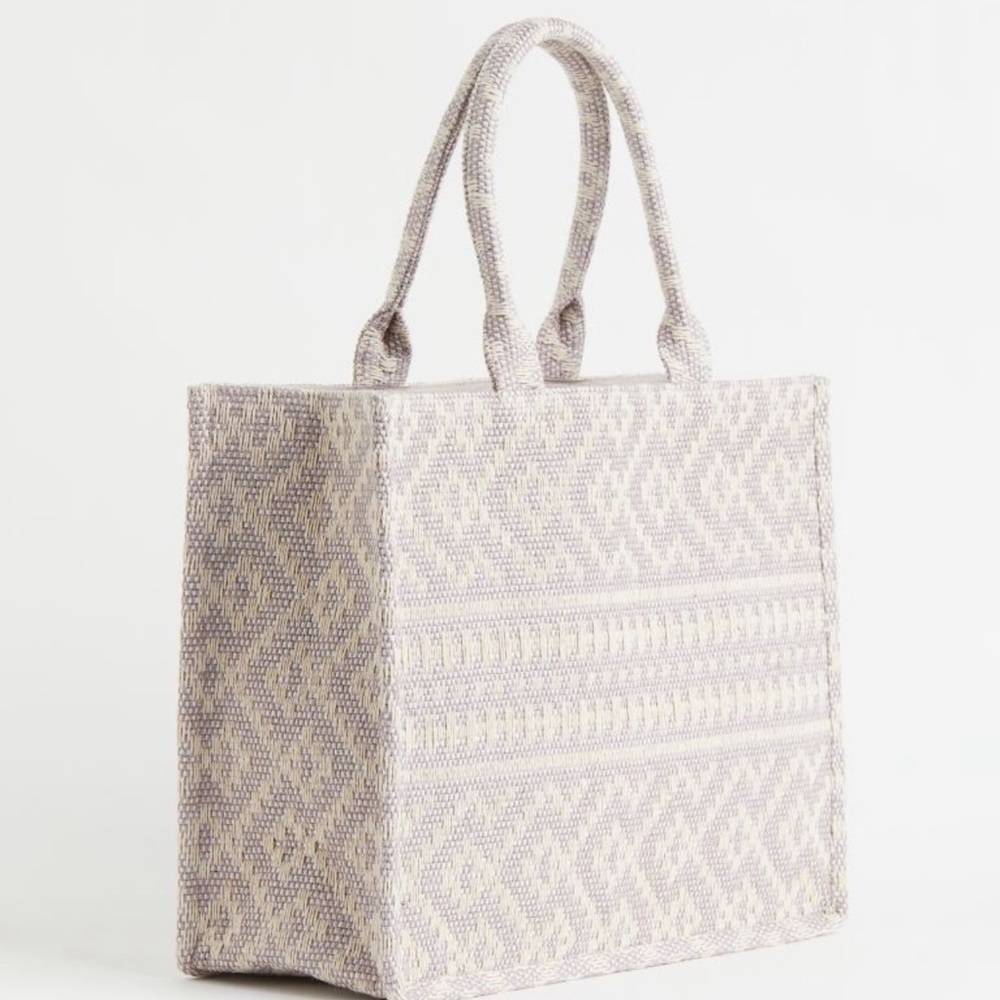 H & M Jacquard Weave Tote